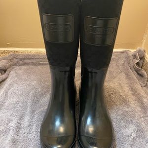 Authentic coach rain boots